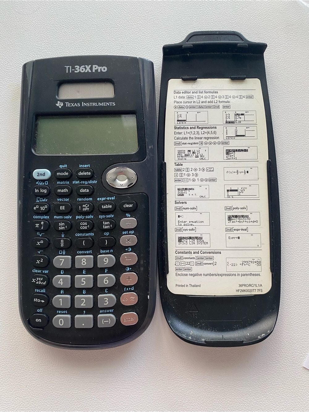 Texas Instruments TI-36X Pro Scientific Calculator - Black and Gray